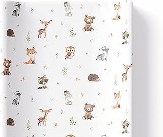 BabyBells Deluxe Woodland Animals Unisex Baby Boy Girl Anti Roll Wedge Changing Mat