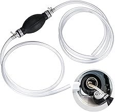 Hand Pump, Siphon Fuel Transfer Pump, 2.1m Hand Transfer Fuel Pump with 8mm Fuel Line Hose for Gasoline/Fuel/Liquid/Water Transfer Pump (1.3m+0.8m)