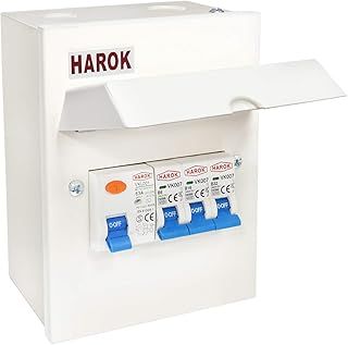 Metal Garage Consumer Unit 63A RCD, 6A, 16A, 32A MCB Amendment 3