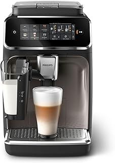 PHILIPS 3300 Series Bean to Cup Coffee Machine, LatteGo, 6 Hot/Iced Drinks
