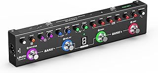 Multi Effects Guitar Pedal,LEKATO Digital Electric Guitar Effector with 36 Editable Presets,Chorus,Delay,Reverb,MOD,IR Loading,Recording,Tuner,Built-in Battery,BT Connection (Electric Guitar)