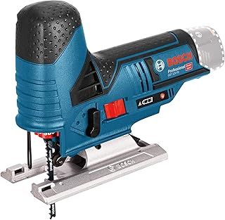 Bosch Professional 12V System GST 12V-70 cordless jigsaw (2 x saw blades, glide shoe, anti-splinter guard, cutting depth in wood: 70 mm, excluding batteries and charger, in carton)
