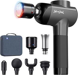 Massage Gun with Heat and Cold, Bob and Brad X6 Pro Max Massage Gun Deep Tissue 11MM Amplitude with 6 Heads, 3200RPM Handheld Muscle Massager Gun for Shoulder Back Body Massage Relax Recovery, Gift