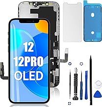 For iPhone 12/12 Pro Screen Replacement Hard OLED (Not LCD) Touch Display Digitizer Assembly with Repair Kits