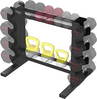 PROIRON Compact Dumbbell Rack, Stabel Weight Rack for Holding 20 pieces Dumbbells Home Gym Storage, Multi-layer Weights Stand Holder (Rack Only)