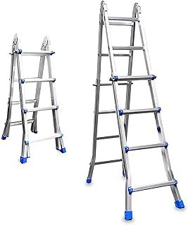 StepIt 4.2m Multi-Purpose Combination Ladder, Stair Ladders for Decorating Light, Folding Extendable Ladders Transformer Step Ladder