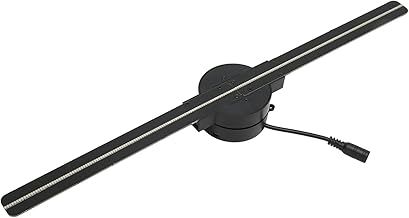 3D Hologram Fan, Multiple Control Methods 2000x224 Custom Arrangement 3D Hologram Fan WiFi Projector 100‑240V Fixed with 224 LED Light Beads for Shop (UK Plug)