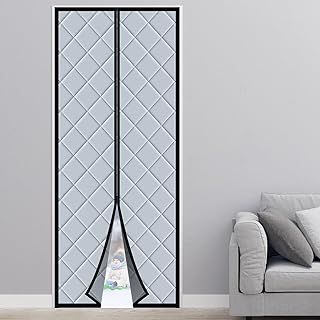 Homealexa Magnetic Thermal Insulated Door Curtain 80 x 200 cm,Thermal Door Cover Sturdy Thickened Tear-Proof, Windproof Insulated Door Curtain Soundproof for Living Room