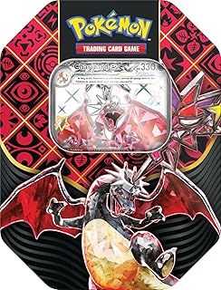 Pokémon TCG: Scarlet & Violet—Paldean Fates Tin – Shiny Charizard ex (1 Foil Promo Card & 4 Booster Packs)