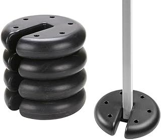 Vivo Technologies Set of 4 Round Canopy Tent Leg Gazebos Weights Secure Anchor Gazebo Camping Outdoor Events Market Stall- 9.4kg Total Weight