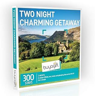 Buyagift 2-Night Charming Getaway Gift Experience Box for 2 – Over 300 Breaks and Hotel Stays Across the UK