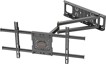 TV Wall Bracket Mount WHYFONE Long Reach TV Wall Bracket with 650mm Smooth Extension, Swivel Tilt Extend Corner TV Wall Mount Bracket for 32-70 Inch Flat & Curved TVs up to 35kg, max. VESA 600x400mm