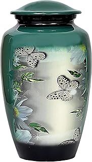 HLC Butterfly Adult Cremation Urn - Handcrafted Ashes Urn (200 lbs, 10.5 x 6 “)