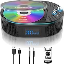 NEW 2025 CD Player Portable, Monodeal CD Player with Bluetooth and Radio FM 2 in 1, Rechargeable Portable CD Player with Speakers, Personal CD Player, Support AUX/USB