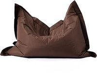 MaxiBean Large Bean Bag Chair for Kids and Children - Gaming BeanBag Cushion with Filling Beans Included, Perfect for Living Room, Bedroom, Garden Room, and Outdoor Use Weather Resistant - Brown