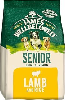 James Wellbeloved Senior Lamb & Rice 15 kg Bag, Hypoallergenic Dry Dog Food