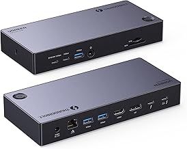 UGREEN Revodok Max 313, Thunderbolt 4 Dock (13-in-1) with Triple 4K@60Hz, Single 8K@30Hz Display, 40Gbps, 60W Charging for Laptop, 5x USB-A and USB-C, Ethernet, SD/TF 4.0 for MacBook and Windows