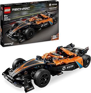 LEGO Technic NEOM McLaren Formula E Race Car Toy for 9 Plus year Old Kids, Boys & Girls, Model Pull-Back Vehicle Building Set, Kids' Bedroom Decoration, Birthday Gift Idea 42169