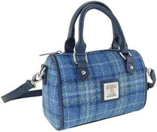 Glen Appin Of Scotland Harris Tweed 'Kilbride' Mini Tote Bag - Light Blue Col 129, XS