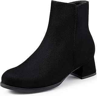 Harvest Land Women Ankle Boots Lady Side Zipper High Heel Boot Fashion Chelsea Boots