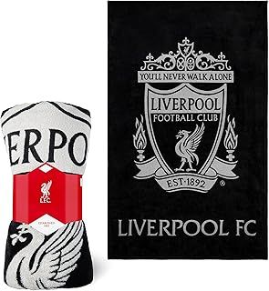 Liverpool F.C. Fleece Blanket, Soft Throws, Sofa Blanket Throw, Liverpool FC Gifts for Men Teens Kids