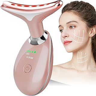 Facial Massager,7-in-1 True Beauty Glow Facial Massager,3 Modes Led Facial Sculptor Device for Face & Neck face Massager for Firming and Smoothing The Skin Suitable for Women(Pink)