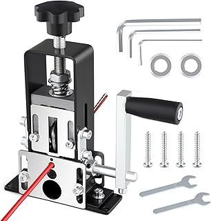 Wire Stripper Machine,Cable Stripper Machine with 2 Blades,Manual Electric Drill Operation,Adjustable Cable Stripping Machine for 1-21mm,Portable Wire Stripper Machine Tool Copper Recycling