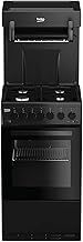 Beko KA52NEK 50cm Single Oven Gas Cooker With Eye Level Grill - Black