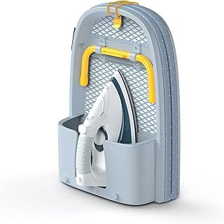 Joseph Joseph Pocket Folding Space-Saving, Compact table-top Ironing Board Regular, Grey / Yellow