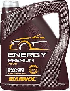 Mannol 5 Litre Energy 5W-30 Engine Oil 7908 API SN/CH-4 ACEA C2 Premium Synthetic Ester Technology
