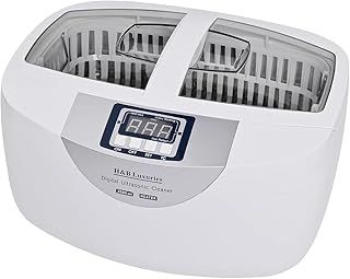 H&B Luxuries Professional Ultrasonic Cleaner with Heater 160 Watts 2.5 Liters for Dental Carb Parts Jewelry Dentures Also Good Home Use