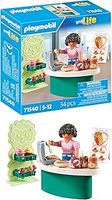 Playmobil 71540 myLife: Sweets Stand, delicious snacks for energy, including waffles, lollipops, and pastries, detailed play sets suitable for children ages 5+