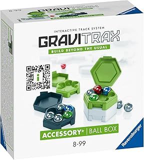 Ravensburger GraviTrax Accessory Ball Box - Ideales Zubehör für spektakuläre Kugelbahnen, Konstruktionsspielzeug für Kinder ab 8 Jahren