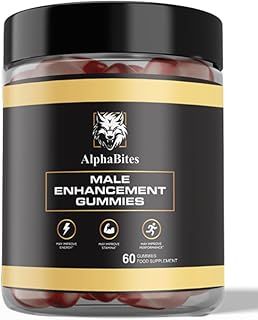 Alpha Bites Male Performance Gummies, 60 Count, Food Supplement optimised for Men