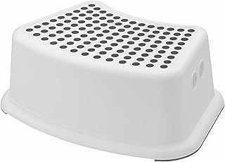 Plastic Child Step Stool with Anti-Slip Top, Non-Slip Toilet Step for Toddlers, Practical Toddler Step Stool (Grey)