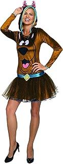 Rubie's 810399 Scooby Doo Hooded Costume Dress Adult Sized, Brown, Medium