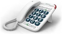 BT Big Button 200 Corded Landline House Phone, Elderley Friendly Big Buttons, Hearing Aid Compatible, Amplified Speech, Handsfree