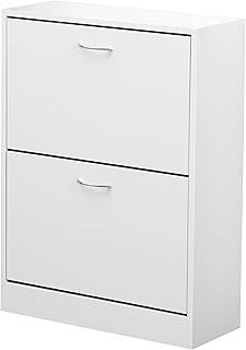 2 Drawer Shoe Cabinet White