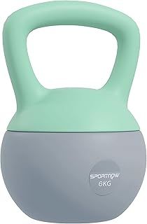 Soft Kettlebell, 4kg/6kg/8kg/10kg Kettle Bell with Non-Slip Handle for Home Gym Weight Lifting and Strength Training