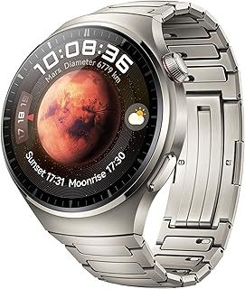 HUAWEI Watch 4 Pro Smart Watch for men-iOS & Android-Up to 21 Days Battery Life-eSIM Watch Cellular Calling and Sapphire Glass - Fitness Tracker Health Monitor with ECG and SPo2 - Titanium