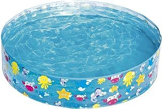 Bestway Sea Creature Paddling Pool Kiddie Swimming Pool, Inflatable Above Ground Pool, Outdoor Garden Pool, Blue, 48 x 10 Inch