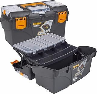 URBNLIVING Large Plastic 17" Cantilever Tool Box Organiser
