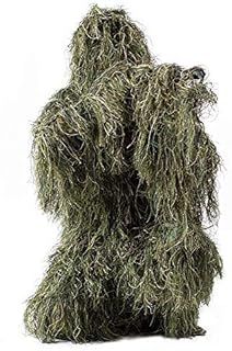 HAOTZ Hunting Ghillie Suit Camo Woodland Camouflage Forest Hunting Sets 3D Tactical Suits Sniper Clothes Hunt Outdoor Costume for Unisex Adults and Storge Bag (Ghillie Suit)