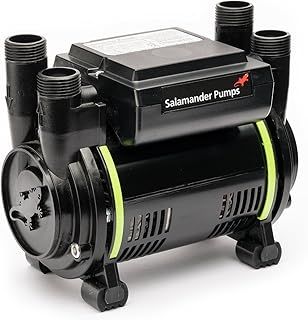 Salamander Pumps - CT50 Xtra Shower Pump - 1.5 Bar Pressure - Twin End - Suitable for Positive Head, Gravity Fed Systems Only - WRAS Approved
