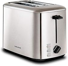 Morphy Richards Equip 2 Slice Toaster,?Defrost and Reheat, 7 Variable Browning Controls, Variable Wide Slots, Removeable Crumb Tray, Stainless Steel, Silver,222067