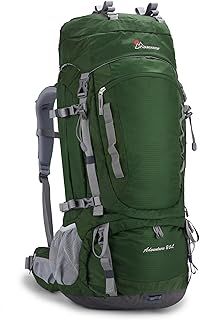 MOUNTAINTOP Hiking Backpack 80L Waterproof Mountaineering Backpack Large Camping Trekking Rucksack Multifunctional Climbing with Rain Cover