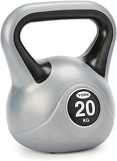 York Fitness Vinyl Kettlebell - Home Gym Equipment Perfect for Bodybuilding Weight Lifting Training Kettlebell