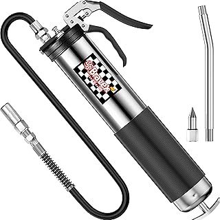Heavy Duty Professional Pistol Grip Grease Gun 6000 PSI - 18 inch Flex Hose