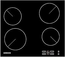 Samsung Ceramic Hob with 4 Cooking Zones, With Touch Control, Colour: Black, Material: Glass, C61R2AEE