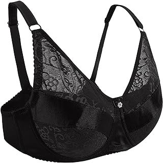Vollence 40/90 Pocket Bra for Silicone Fake Breast Fake Boobs Mastectomy Cross Dressers, Black, 40/90(Suit for Cup D/DD)